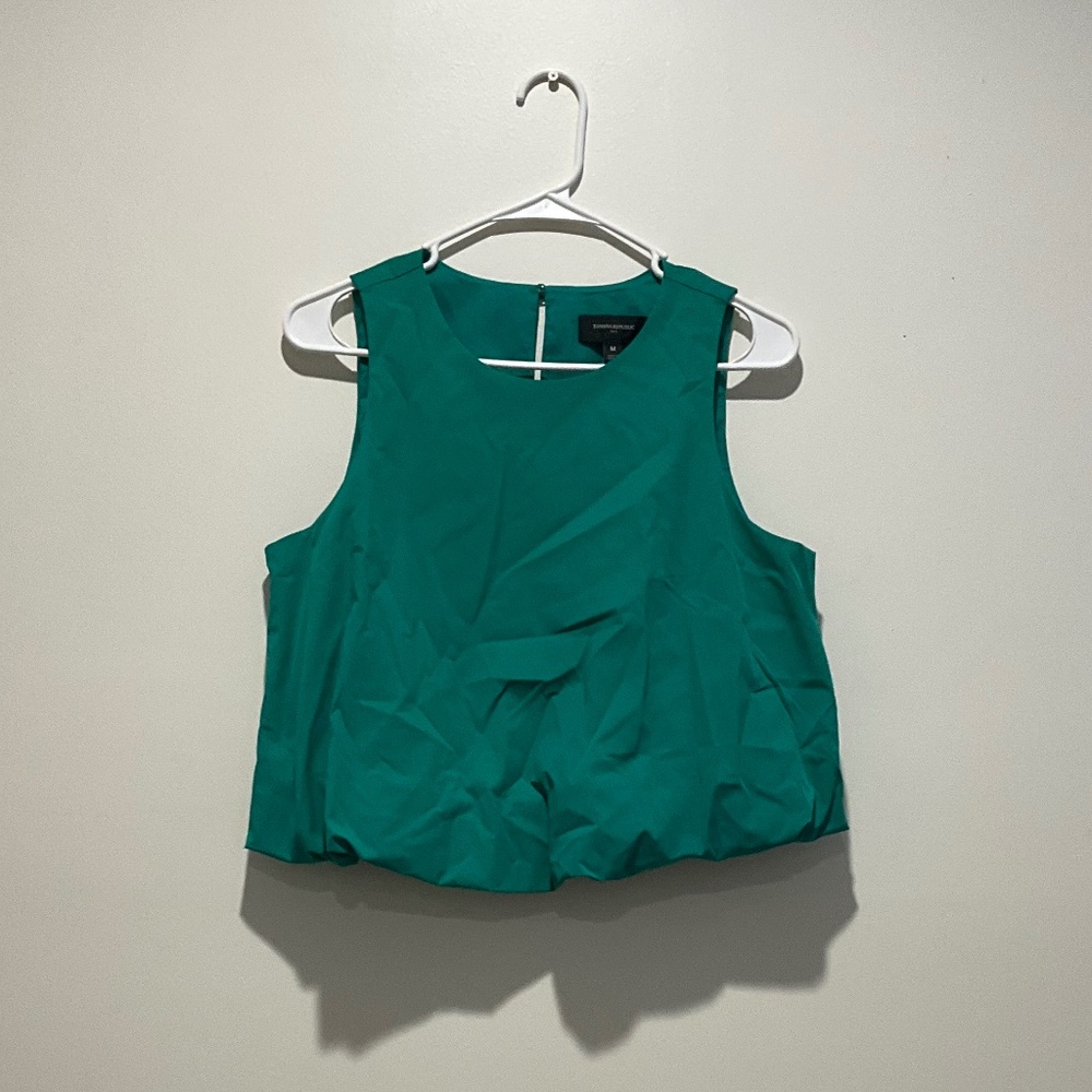 Teal Banana Republic Bubble Top